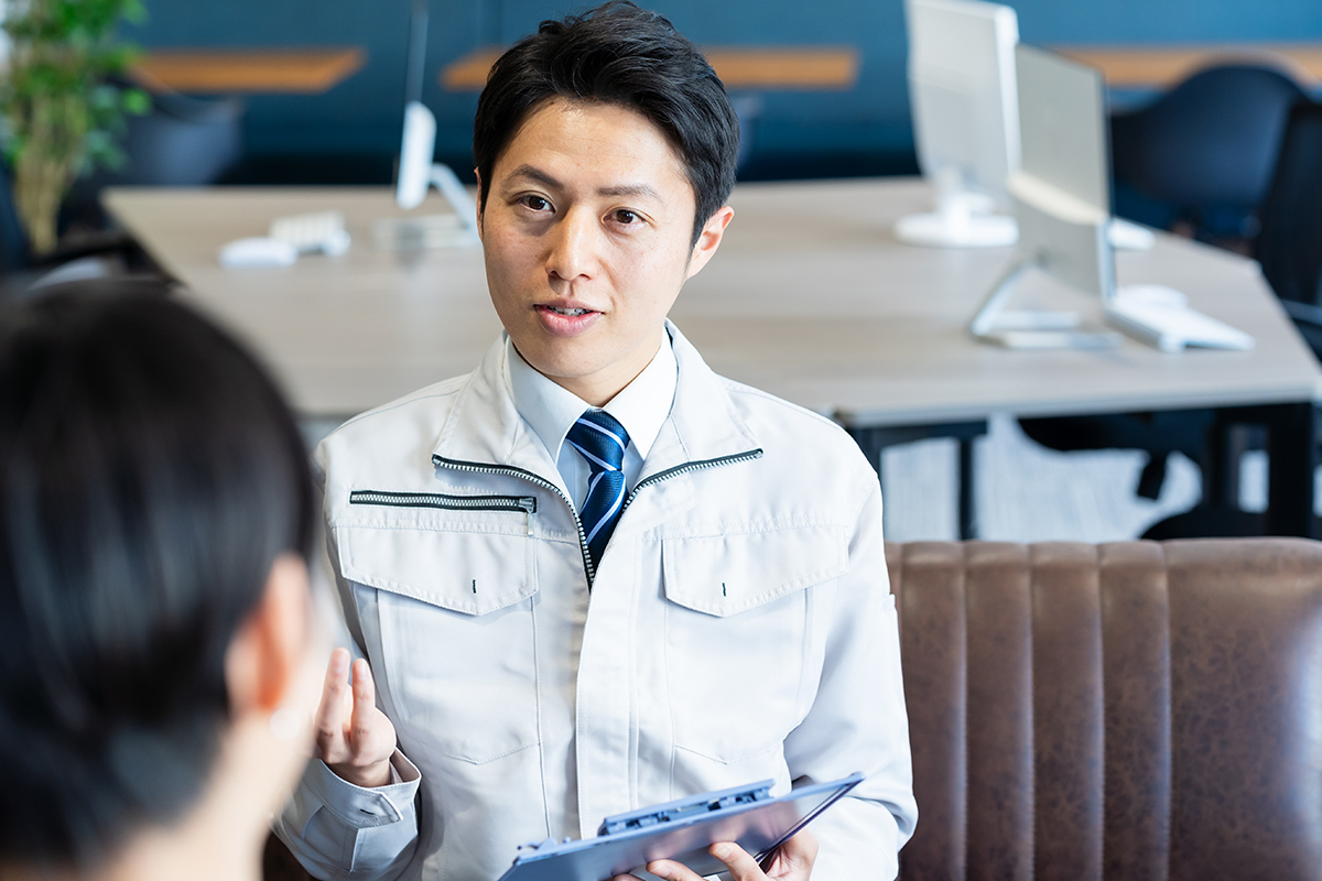 建築工事の様子