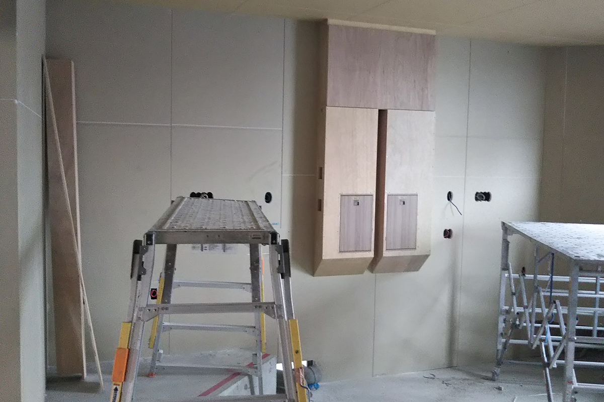 エアコン工事の様子