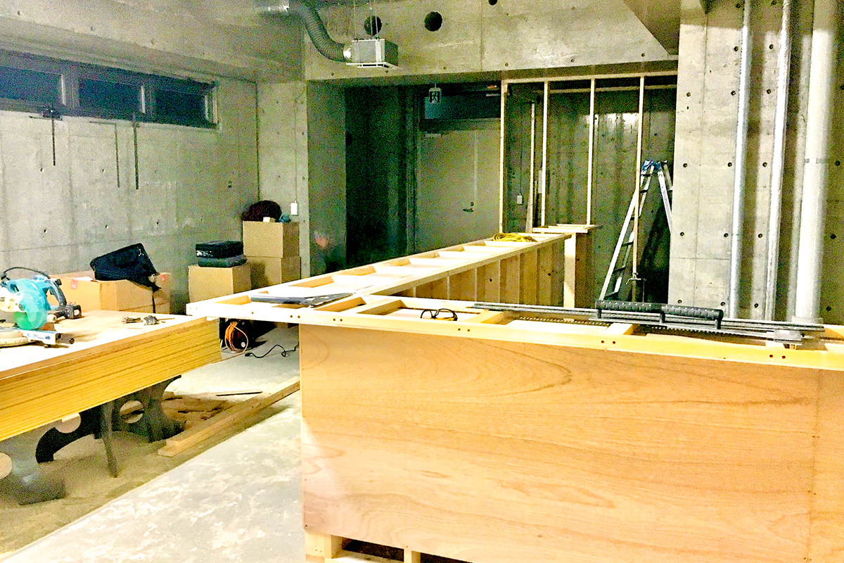 仕上げ確認の様子